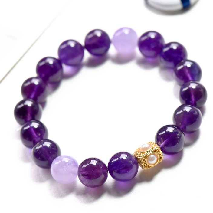 Amethyst String Lavender Minimalist Bracelet Micro-set Colour Retention Accessories