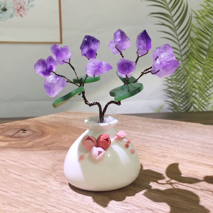 Natural Amethyst and Citrine Life Tree – Accompany you into a peaceful and stable sleep every night