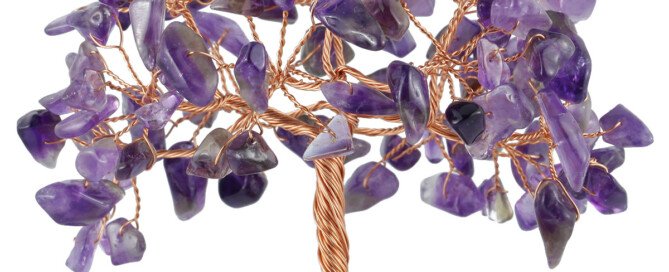 Creative Energy Crystal Life Tree with Agate Slice Base