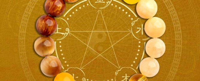 Five Elements Complementary Earth Blessing Peace Bringing Happiness and Fulfilment Bracelet