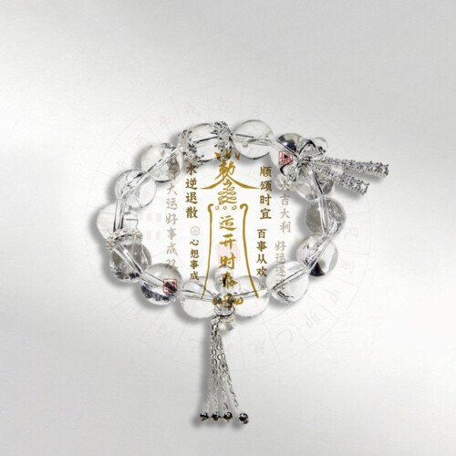Exquisite Micro-set Bowknot White Azeztulite Crystal Bracelet