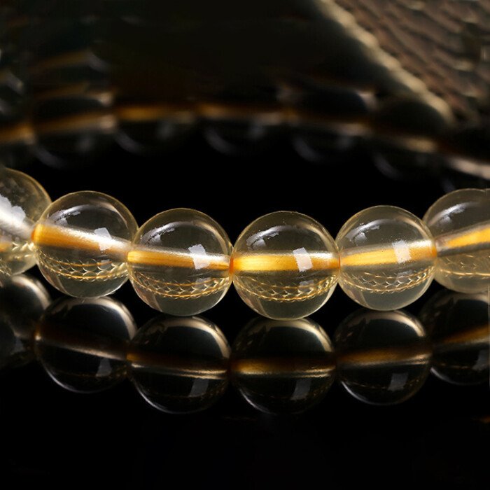 7A natural lemon quartz bracelet.