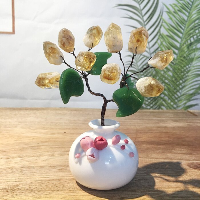 Natural Amethyst and Citrine Life Tree – Accompany you into a peaceful and stable sleep every night