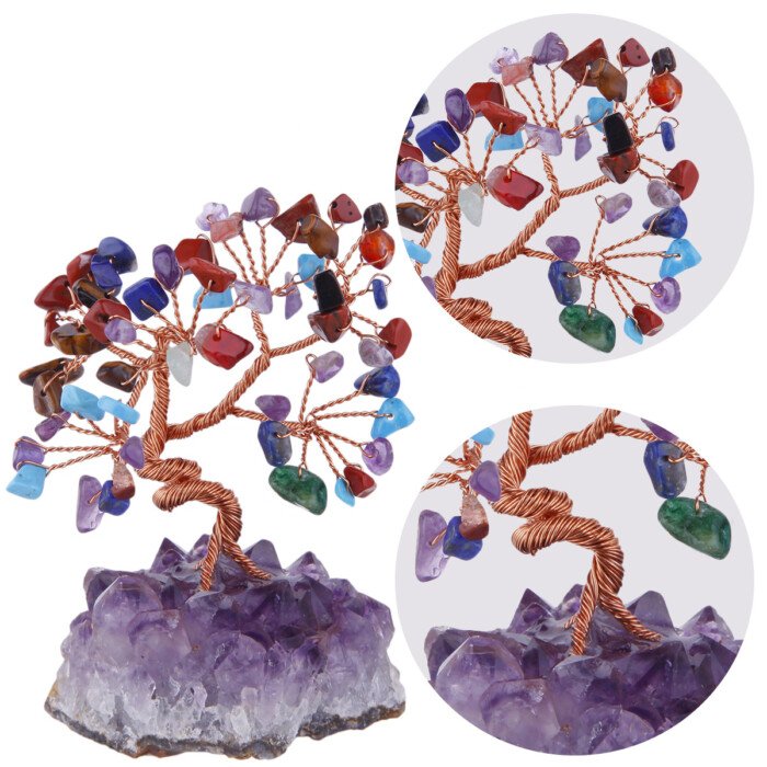 Amethyst Money – Making Tree with Raw Ore Base – Accompany you into a peaceful sleep every night.