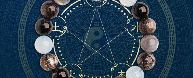 The crystal bracelet of Pixiu with water attribute in the Five – element Theory designed by eastern Taoist masters.