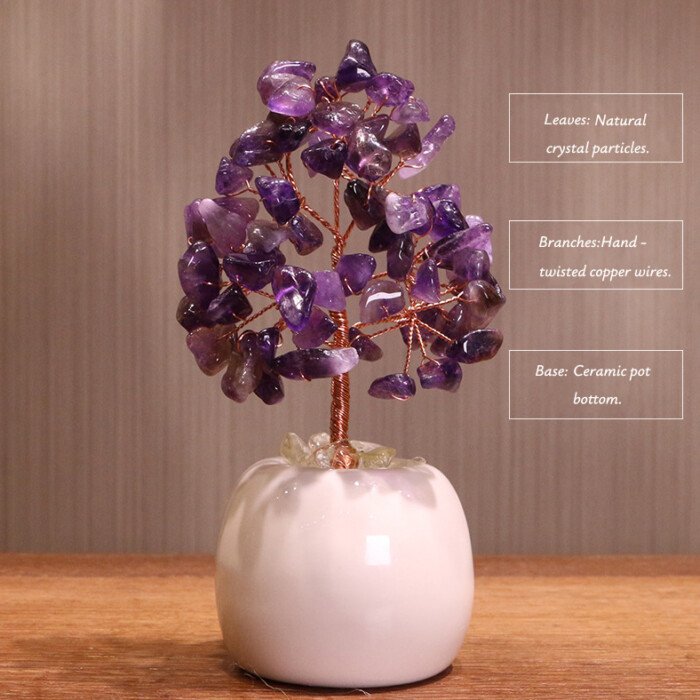 Natural Red Agate Crystal Life Tree Decoration – Enhance personal leadership presence in the workplace