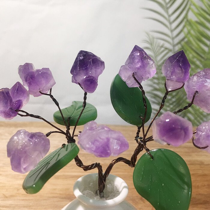 Natural Amethyst and Citrine Life Tree – Accompany you into a peaceful and stable sleep every night