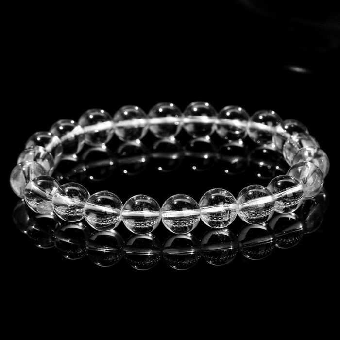 8A Natural White Crystal Bracelet for Purifying Magnetic Field