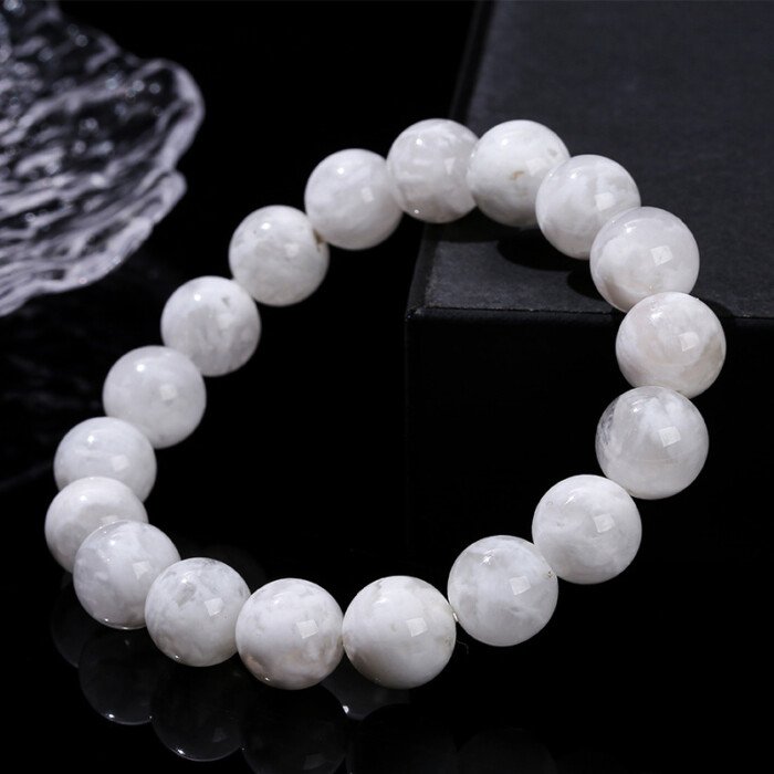 White Snowflake Phantom Crystal Bracelet for Purifying Magnetic Field