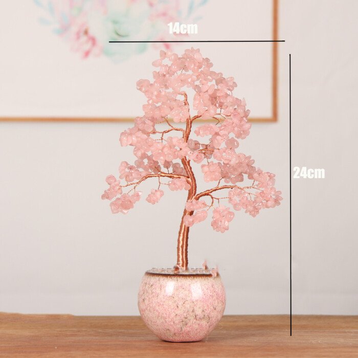 Handmade Marriage – Wishing Crystal Tree with Dragon – Basin Base (Money – Shaking Tree) – Protect your body and mind from intrusion
