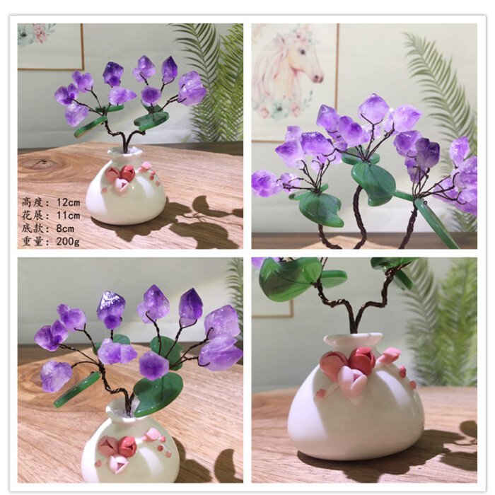 Natural Amethyst and Citrine Life Tree – Accompany you into a peaceful and stable sleep every night
