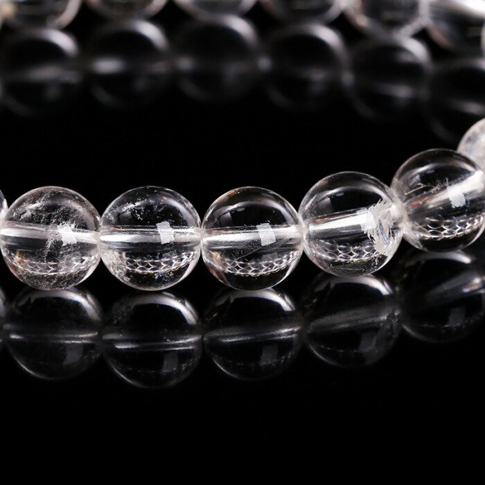 8A Natural White Crystal Bracelet for Purifying Magnetic Field
