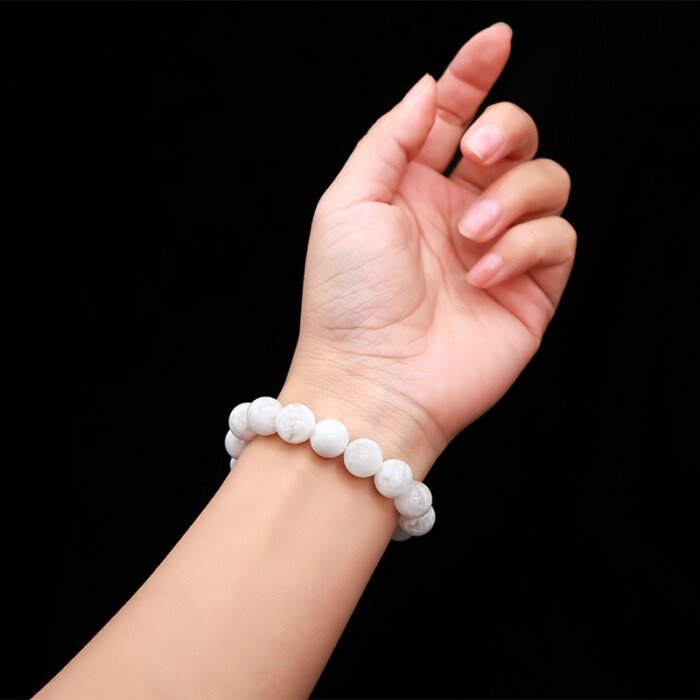 White Snowflake Phantom Crystal Bracelet for Purifying Magnetic Field