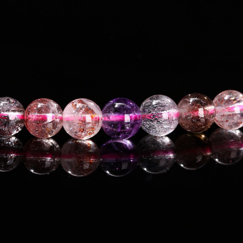 6A natural Super Seven multi-strand bracelet. - taoistcrystal.com 6A natural Super Seven multi-strand bracelet.