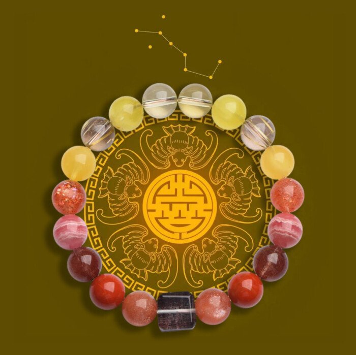 Citrine and South Red Agate Cornucopia Bracelet – Achieving Balance between Fire and Earth Elements in the Five – Element System