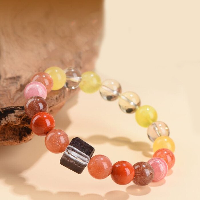 Citrine and South Red Agate Cornucopia Bracelet – Achieving Balance between Fire and Earth Elements in the Five – Element System