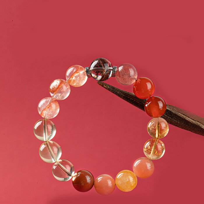 Cornucopia Crystal Bracelet – for Supplementing Fire and Earth Elements Which Are Lacking and Favored