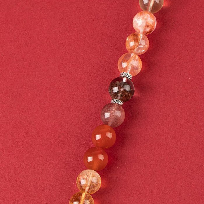 Cornucopia Crystal Bracelet – for Supplementing Fire and Earth Elements Which Are Lacking and Favored