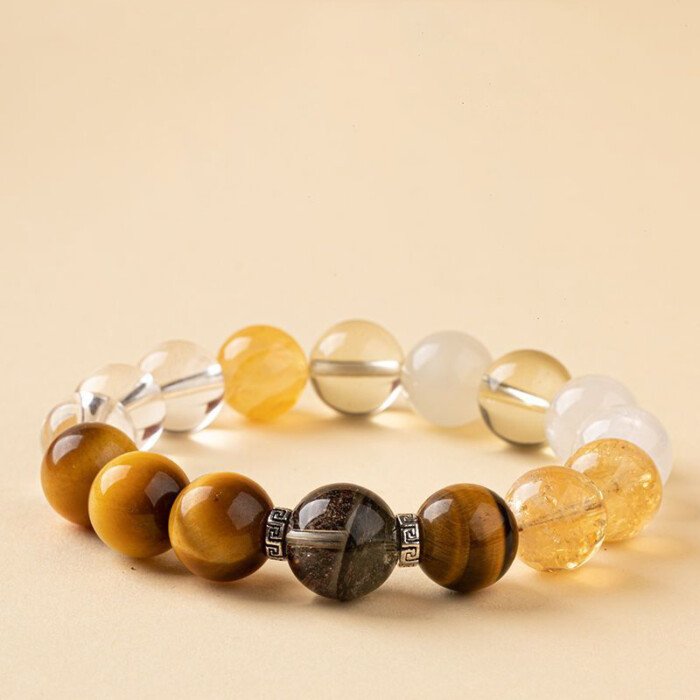 Cornucopia Crystal Bracelet – for Supplementing Metal and Earth Elements Which Are Lacking and Favored.