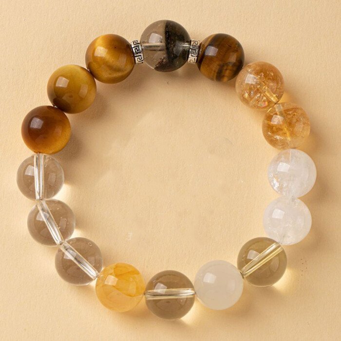 Cornucopia Crystal Bracelet – for Supplementing Metal and Earth Elements Which Are Lacking and Favored.