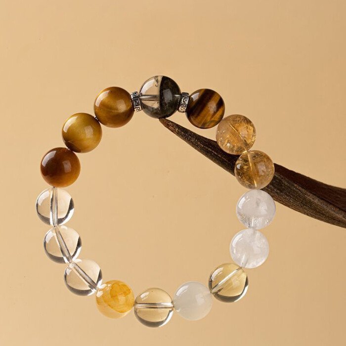 Cornucopia Crystal Bracelet – for Supplementing Metal and Earth Elements Which Are Lacking and Favored.