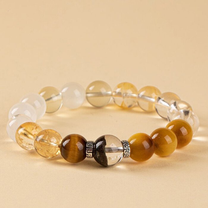 Cornucopia Crystal Bracelet – for Supplementing Metal and Earth Elements Which Are Lacking and Favored.