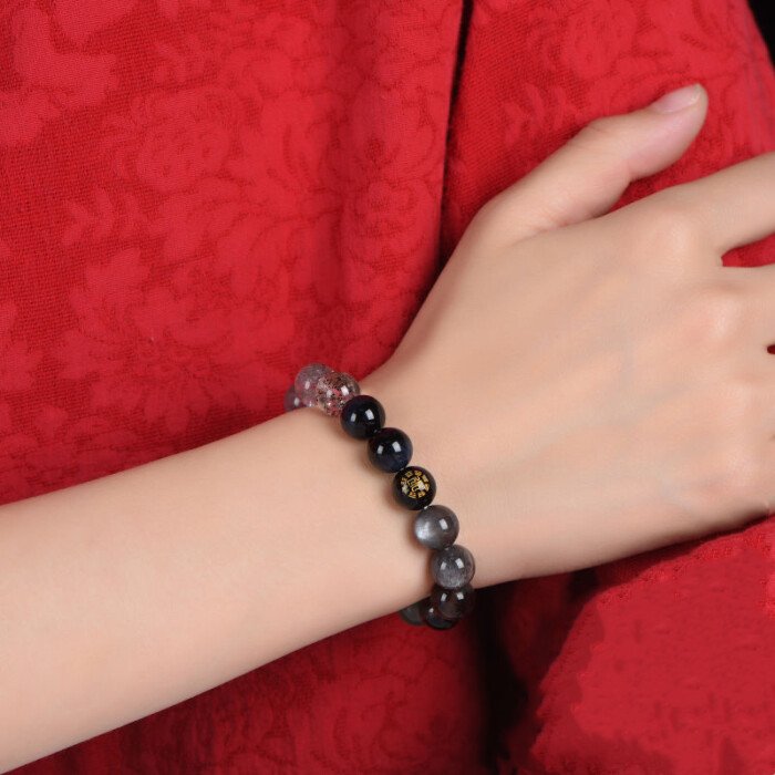 Aquamarine and Green Agate Crystal Bracelet: Balancing the Wood and Water Elements in the Five – Element Theory