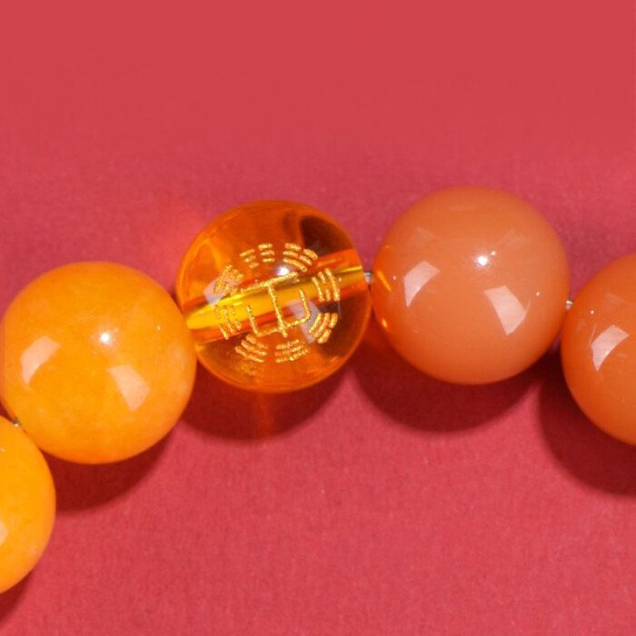 Yellow Pagoda Crystal and Sunstone Crystal Bracelet – Balancing Fire and Earth Elements in the Theory of Five Elements