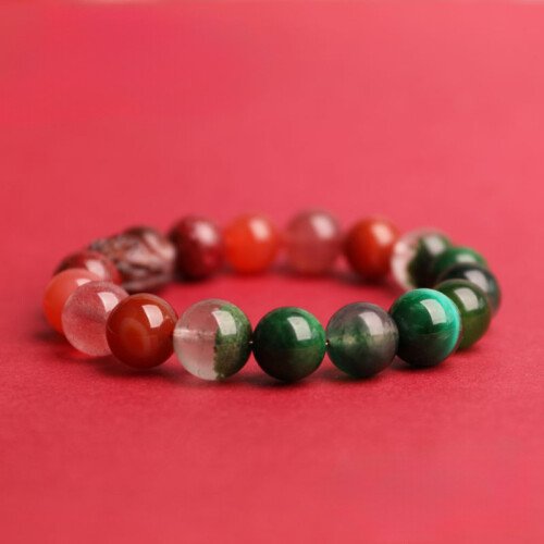 Strawberry Quartz Pi Xiu Wealth – attracting Bracelet: Compensating Fire and Wood Elements in the Five – Element System
