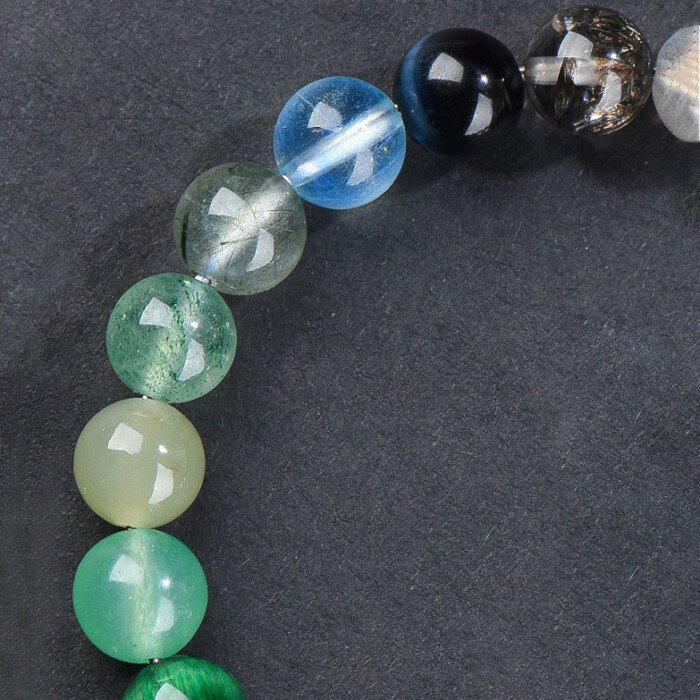 Five – Ways God of Wealth Crystal Bracelet – For Compensating Water and Wood Elements in the Theory of Five Elements
