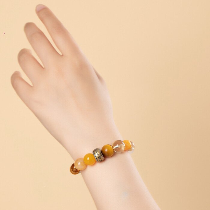 Amulet crystal bracelet – for supplementing metal and wood elements in the Wuxing theory.