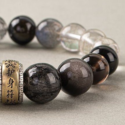 Amulet crystal bracelet – for supplementing metal and water elements in the Wuxing theory. - taoistcrystal.com Amulet crystal bracelet – for supplementing metal and water elements in the Wuxing theory.