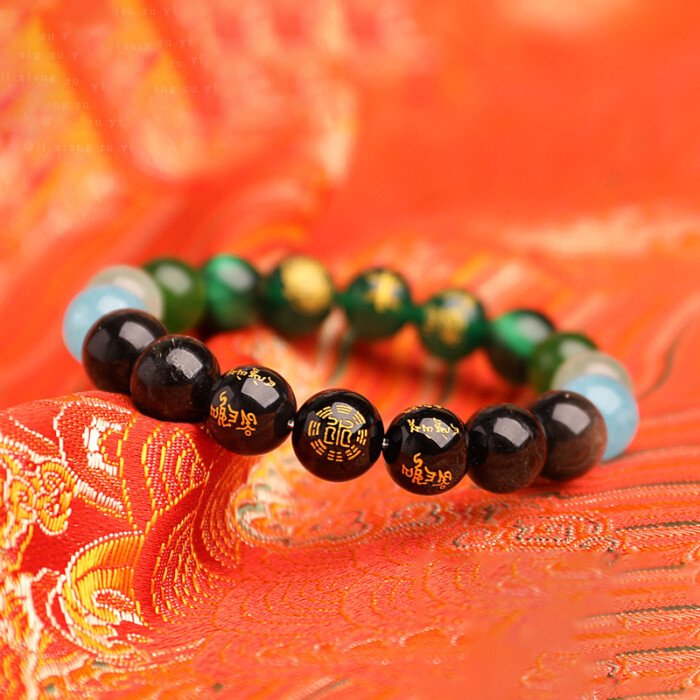Five – Ways God of Wealth Balanced Crystal Bracelet – A Bracelet for Promoting the Generation of Metal by Earth in the Five – Element Theory