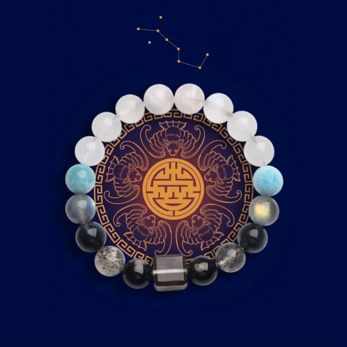 Snowflake Phantom Crystal Cornucopia Bracelet – Achieving Balance between Metal and Water Elements in the Five – Element System