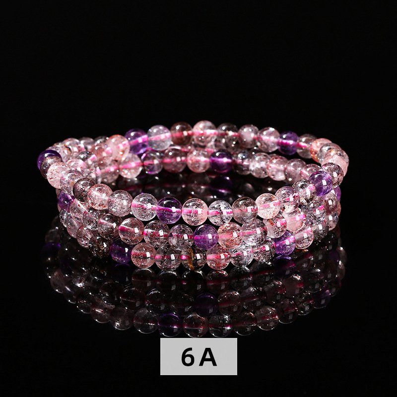 6A natural Super Seven multi-strand bracelet. - taoistcrystal.com 6A natural Super Seven multi-strand bracelet.